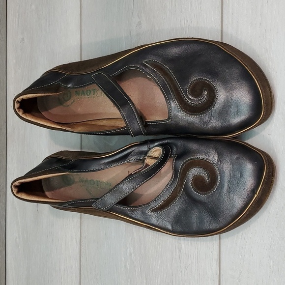 Naot Womens Leather Comfort Mary Jane Clogs shoes sz 40/9 - Picture 4 of 12